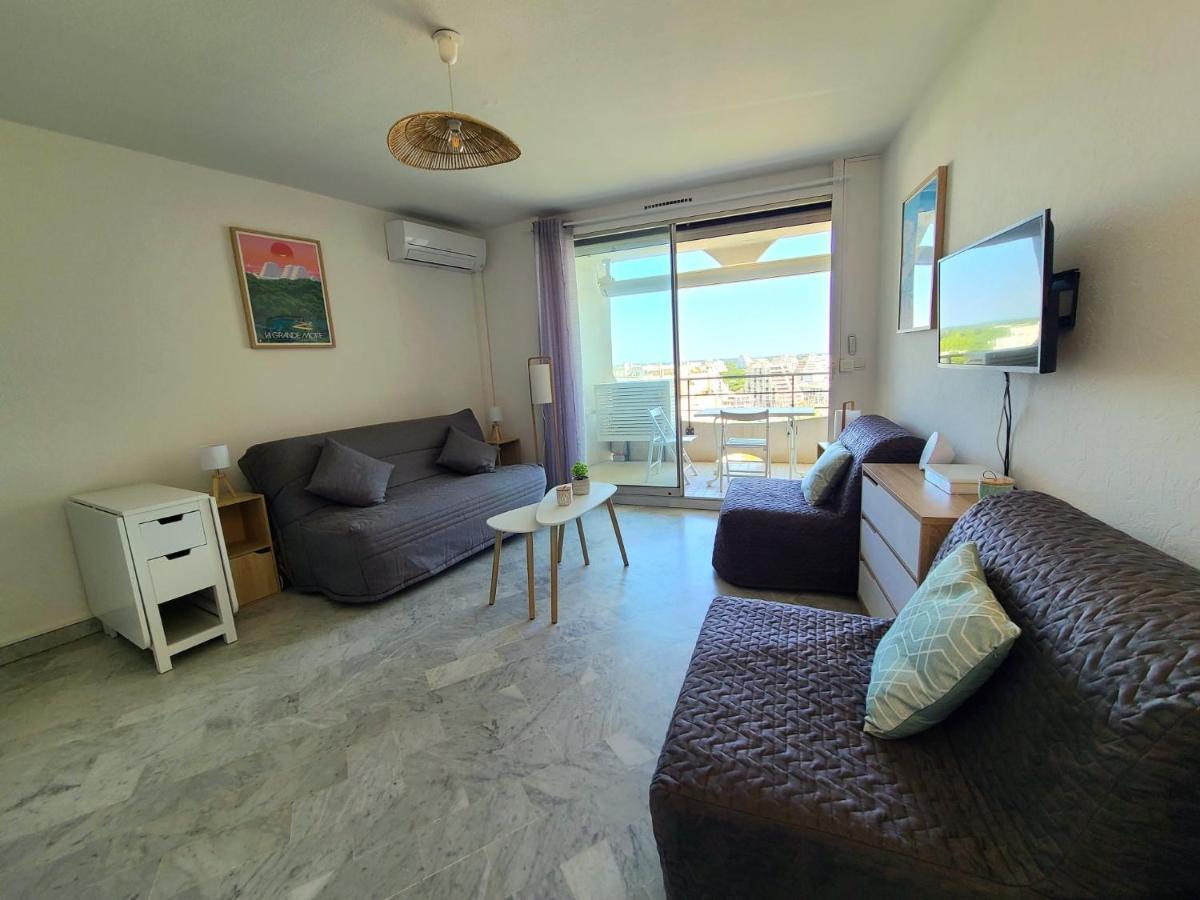 Vue Imprenable Sur Le Port, Proche Plages ! Apartment ลา กร็องเดอ-ม็อต ภายนอก รูปภาพ